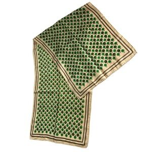 Vintage Glenty Silk Blend Retro Daisy Long Tie Scarf